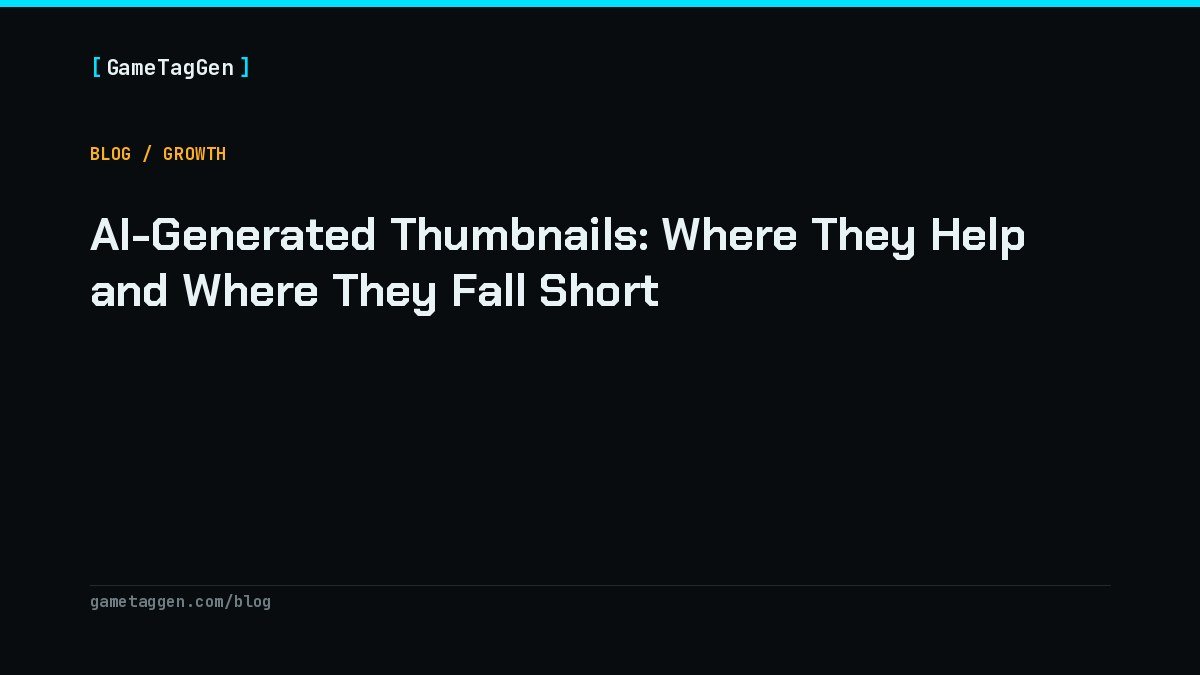 AI-Generated Thumbnails: Where They Help and Where They Fall Short